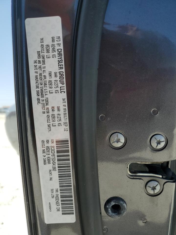 2013 Dodge Challenger VIN 2C3CDYBT5DH541882 Copart auction photo, hail damage thumbnail 12