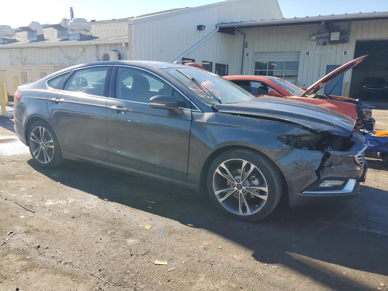 2017 Ford Fusion VIN 3FA6P0K90HR281459 Copart auction photo, front end damage thumbnail 4