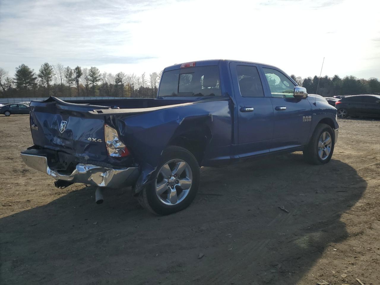 2015 RAM 1500 VIN 1C6RR7GGXFS519571 Copart auction photo, rear end / minor dent/scratches damage thumbnail 3