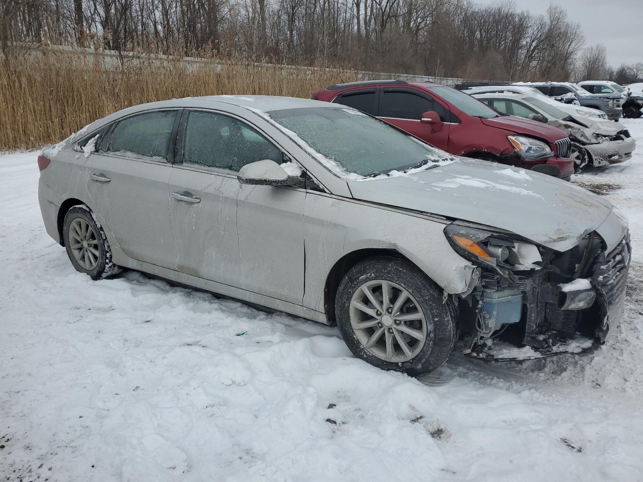 2019 Hyundai Sonata VIN 5NPE24AF8KH753162 Copart auction photo, front end damage thumbnail 4