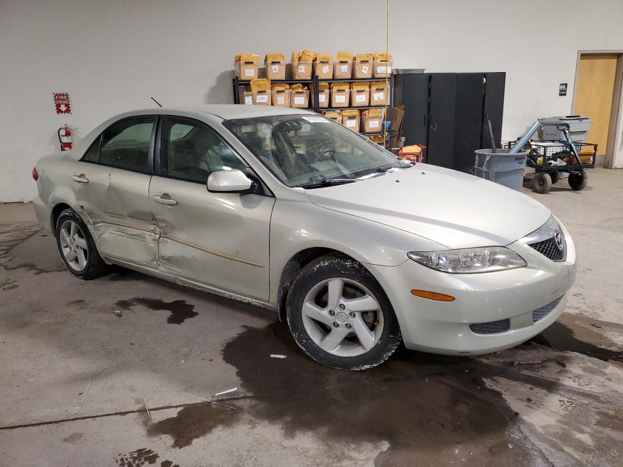 2004 Mazda 6 VIN 1YVFP80C945N41548 Copart auction photo, side / undercarriage damage thumbnail 4