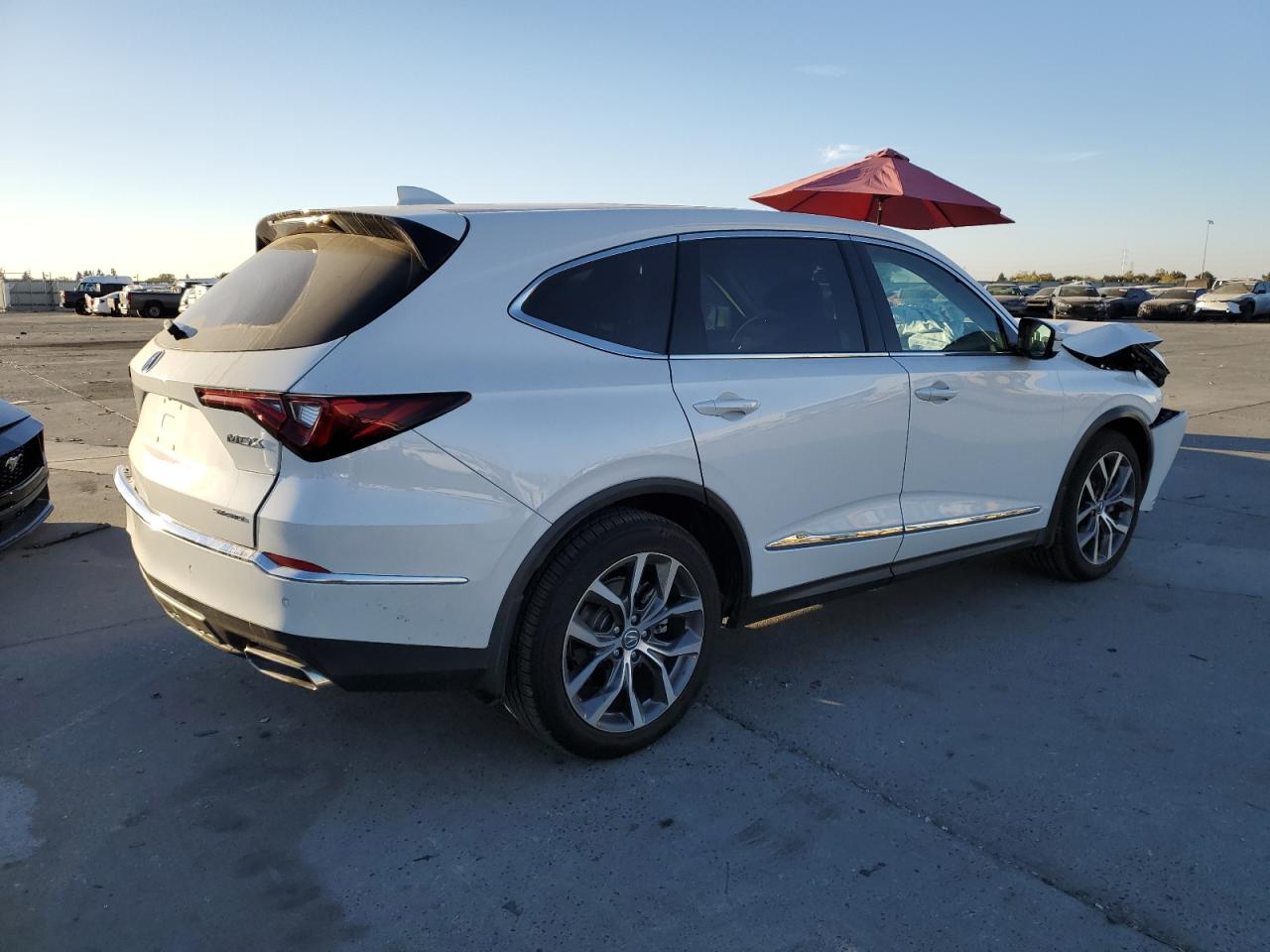 2024 Acura MDX VIN 5J8YE1H49RL008595 Copart auction photo, front end / side damage thumbnail 3