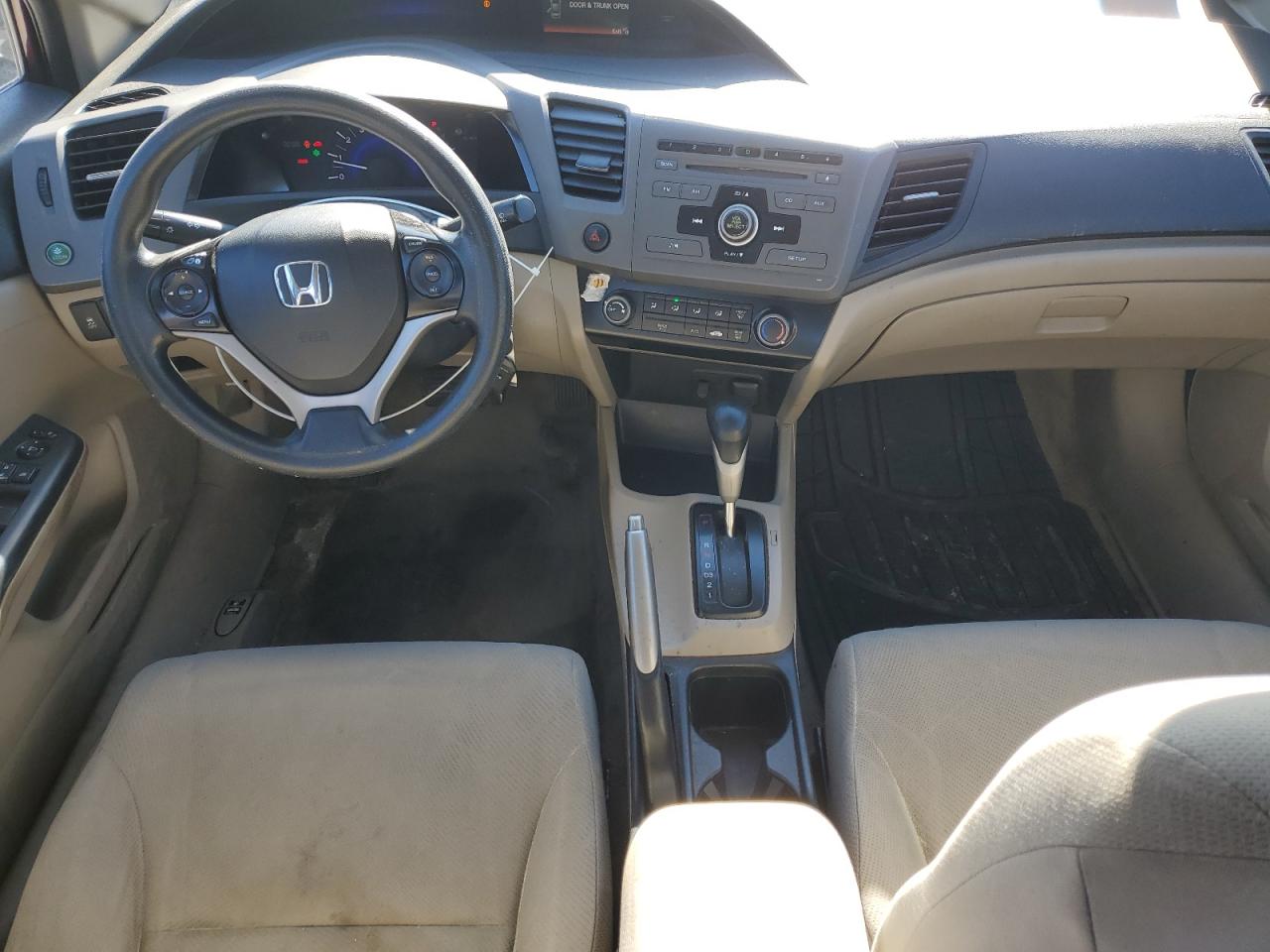 2012 Honda Civic VIN 2HGFB2F5XCH609133 Copart auction photo, rear end damage thumbnail 8