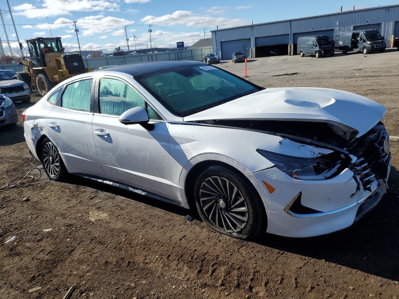 2021 Hyundai Sonata VIN KMHL54JJ5MA032614 Copart auction photo, front end / side damage thumbnail 4