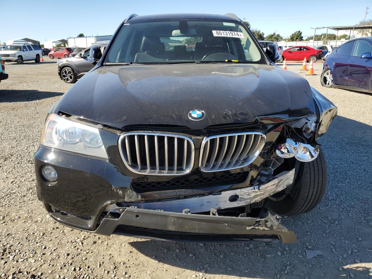 2012 BMW X3 VIN 5UXWX5C50CL728641 Copart auction photo, front end damage thumbnail 5