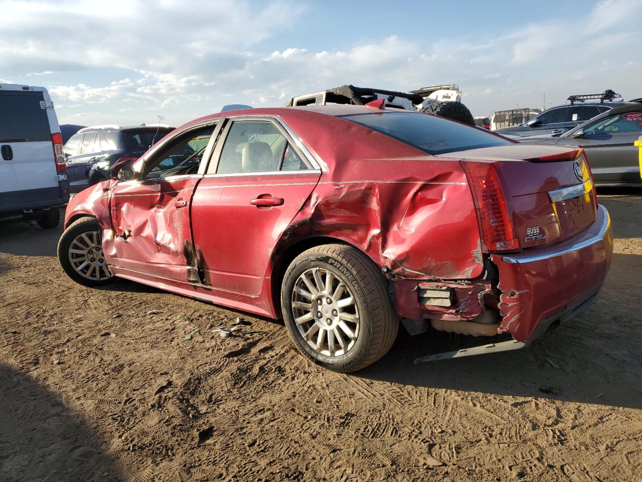 2012 Cadillac CTS VIN 1G6DG5E56C0100495 Copart auction photo, hail / all over damage thumbnail 2