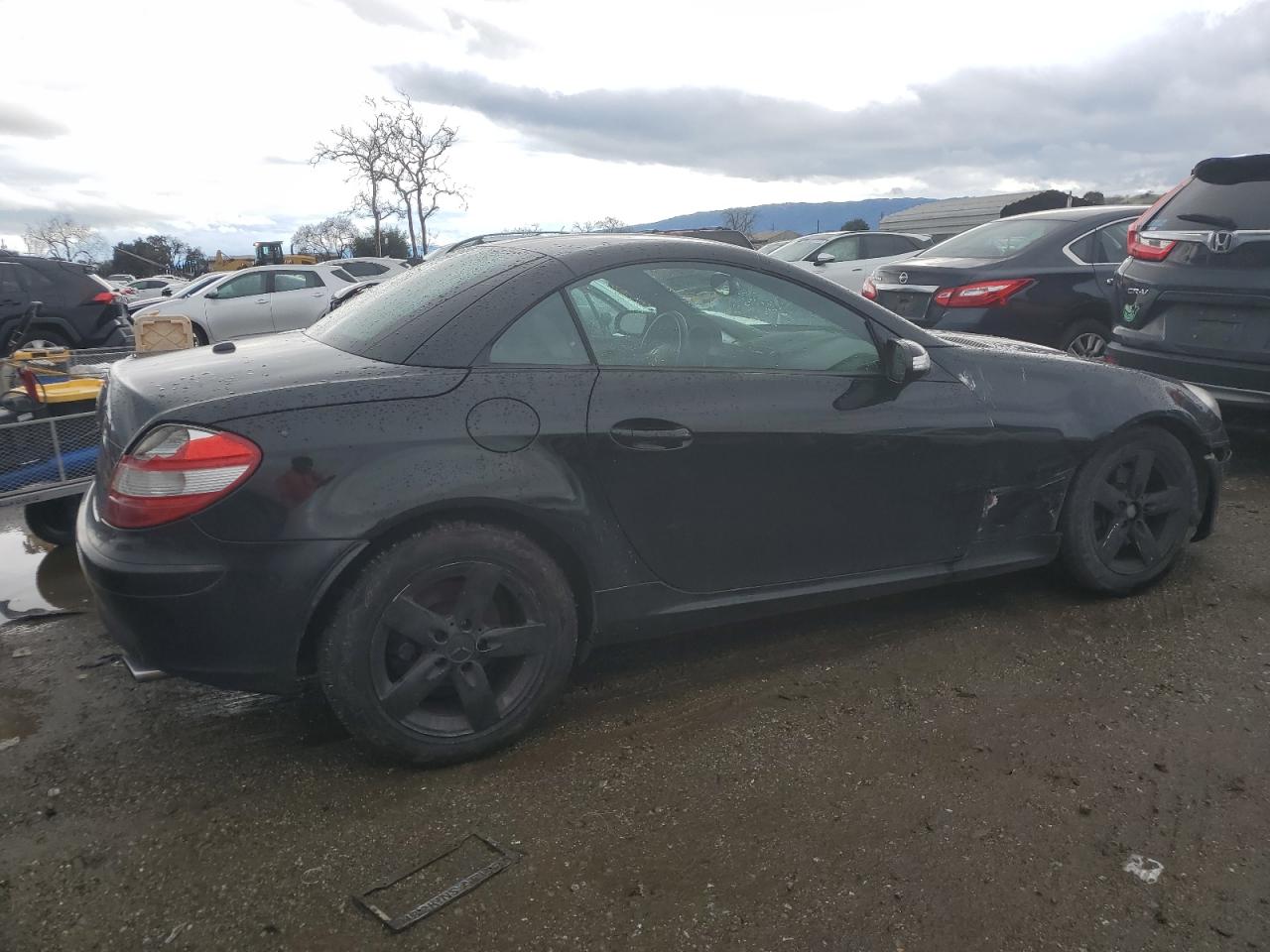 2006 Mercedes-Benz SLK-klasse VIN WDBWK54F56F090959 Copart auction photo, side / front end damage thumbnail 3