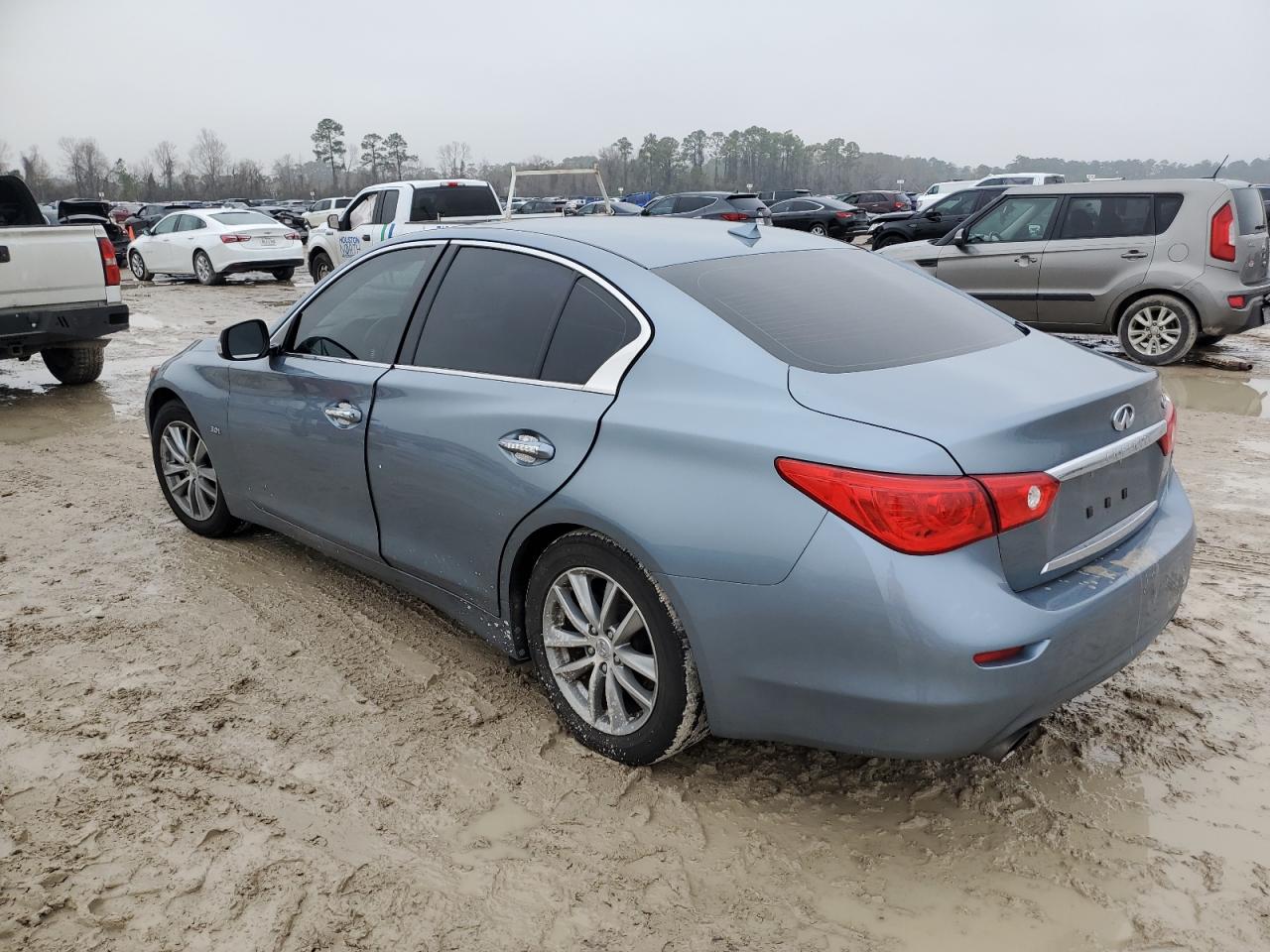 2017 Infiniti Q50 VIN JN1EV7AP8HM738096 Copart auction photo, rear end damage thumbnail 3