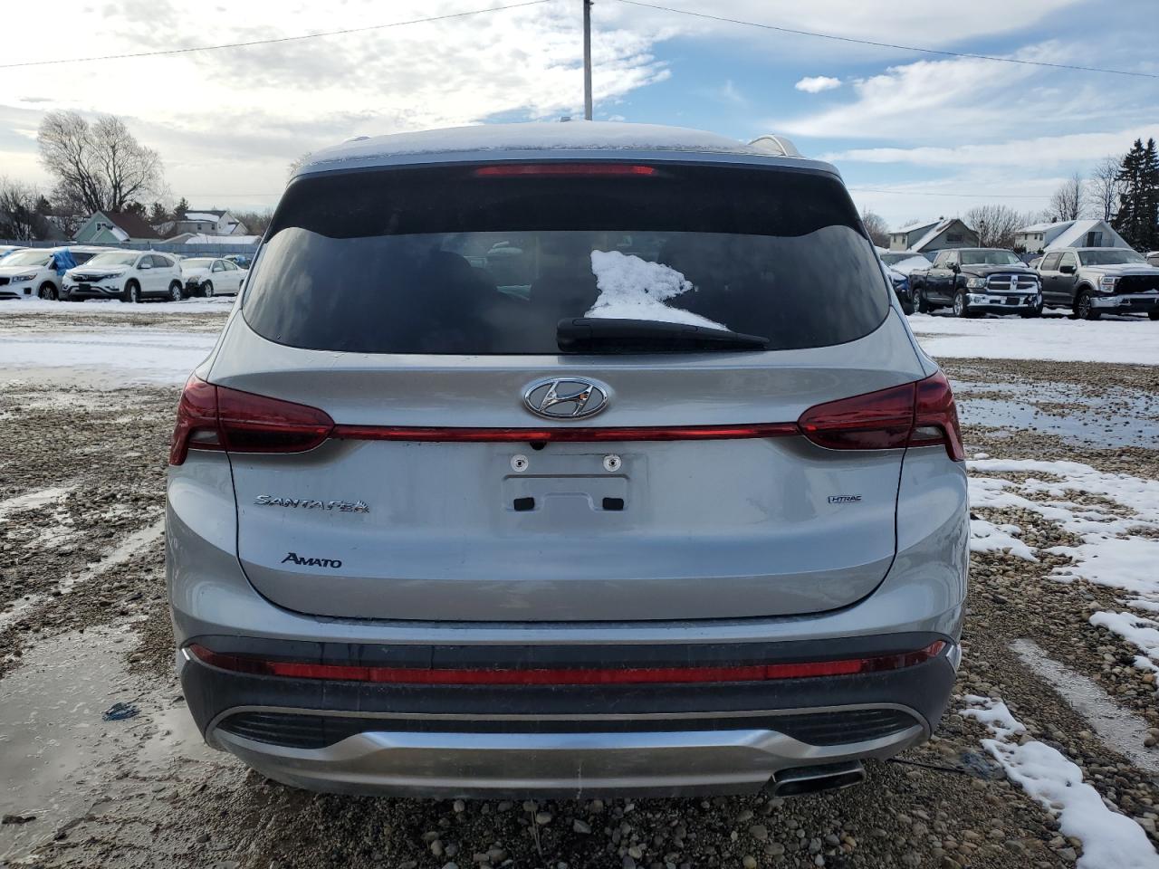 2022 Hyundai Santa Fe VIN 5NMS6DAJ9NH414505 Copart auction photo, front end / side damage thumbnail 6