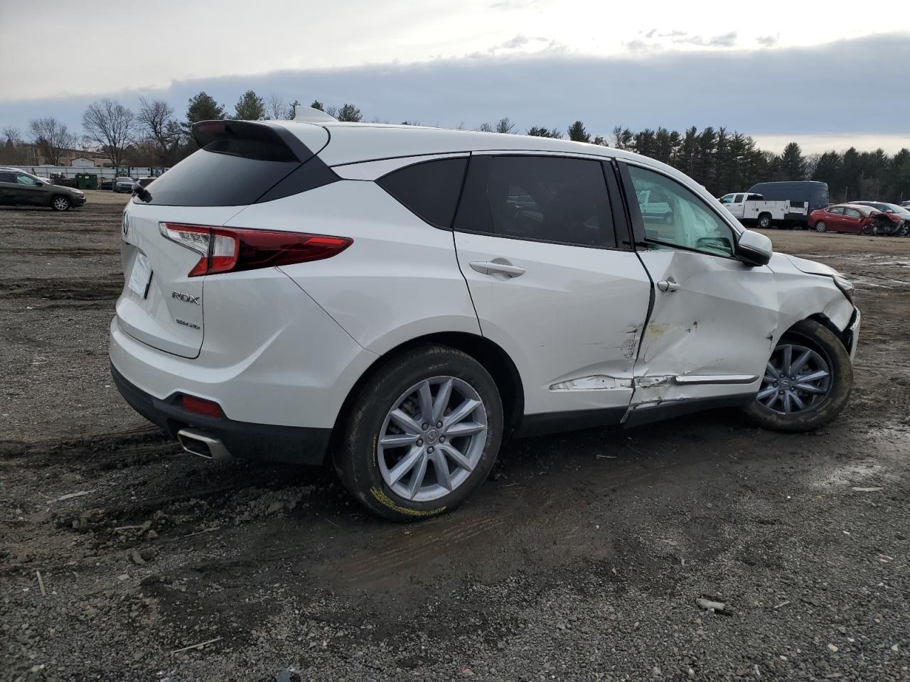 2022 Acura RDX VIN 5J8TC2H34NL015090 Copart auction photo, side / undercarriage damage thumbnail 3