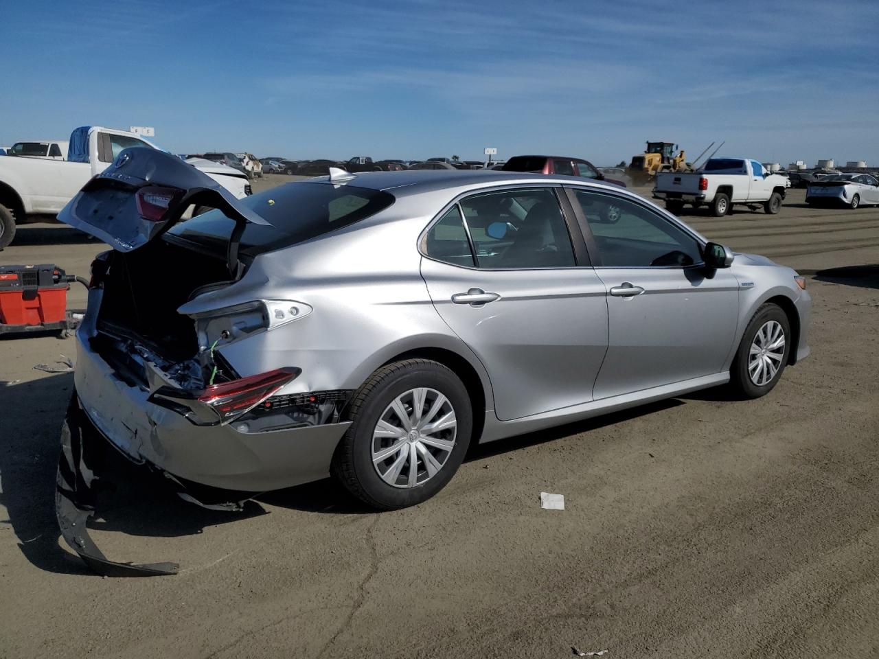 2021 Toyota Camry VIN 4T1C31AK8MU556271 Copart auction photo, rear end damage thumbnail 3