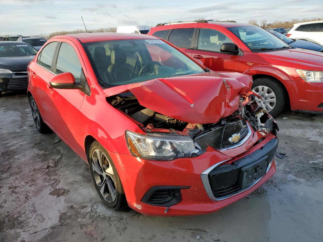 2017 Chevrolet Sonic VIN 1G1JF5SB7H4130160 Copart auction photo, front end damage thumbnail 4