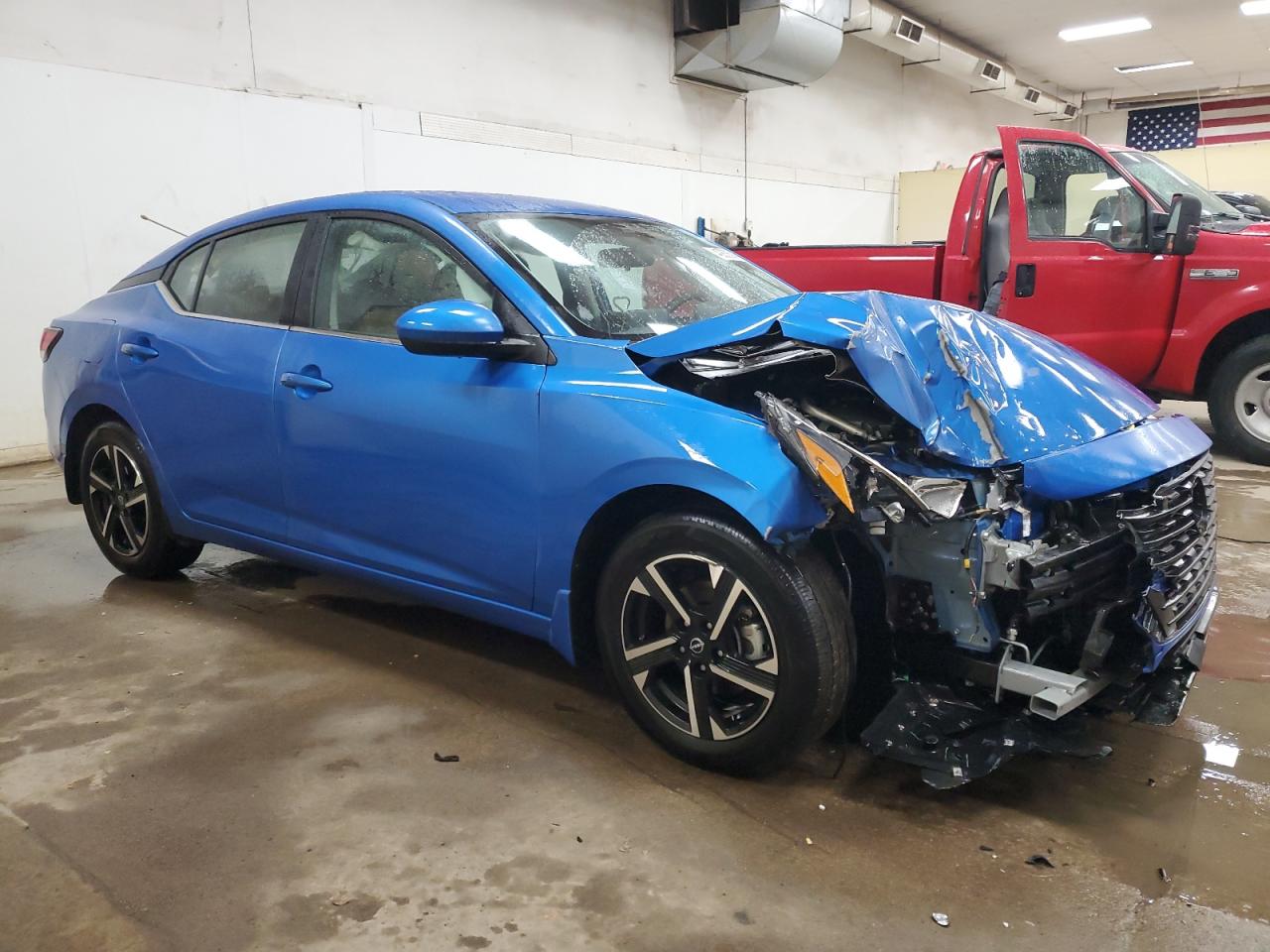 2024 Nissan Sentra VIN 3N1AB8CVXRY369782 Copart auction photo, front end / side damage thumbnail 4