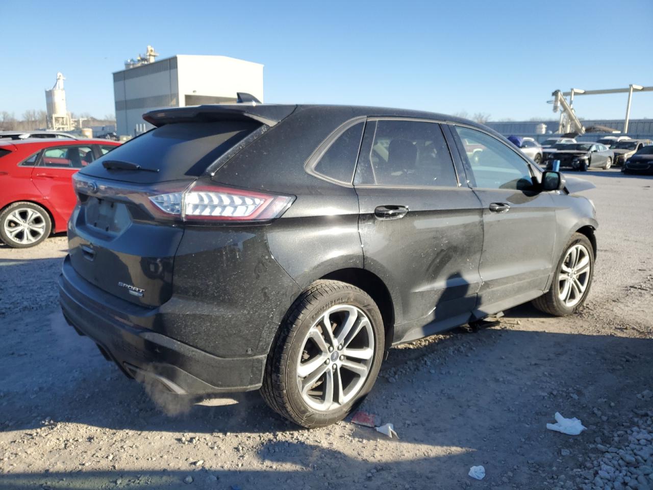 2015 Ford Edge VIN 2FMTK4APXFBB96378 Copart auction photo, front end damage thumbnail 3