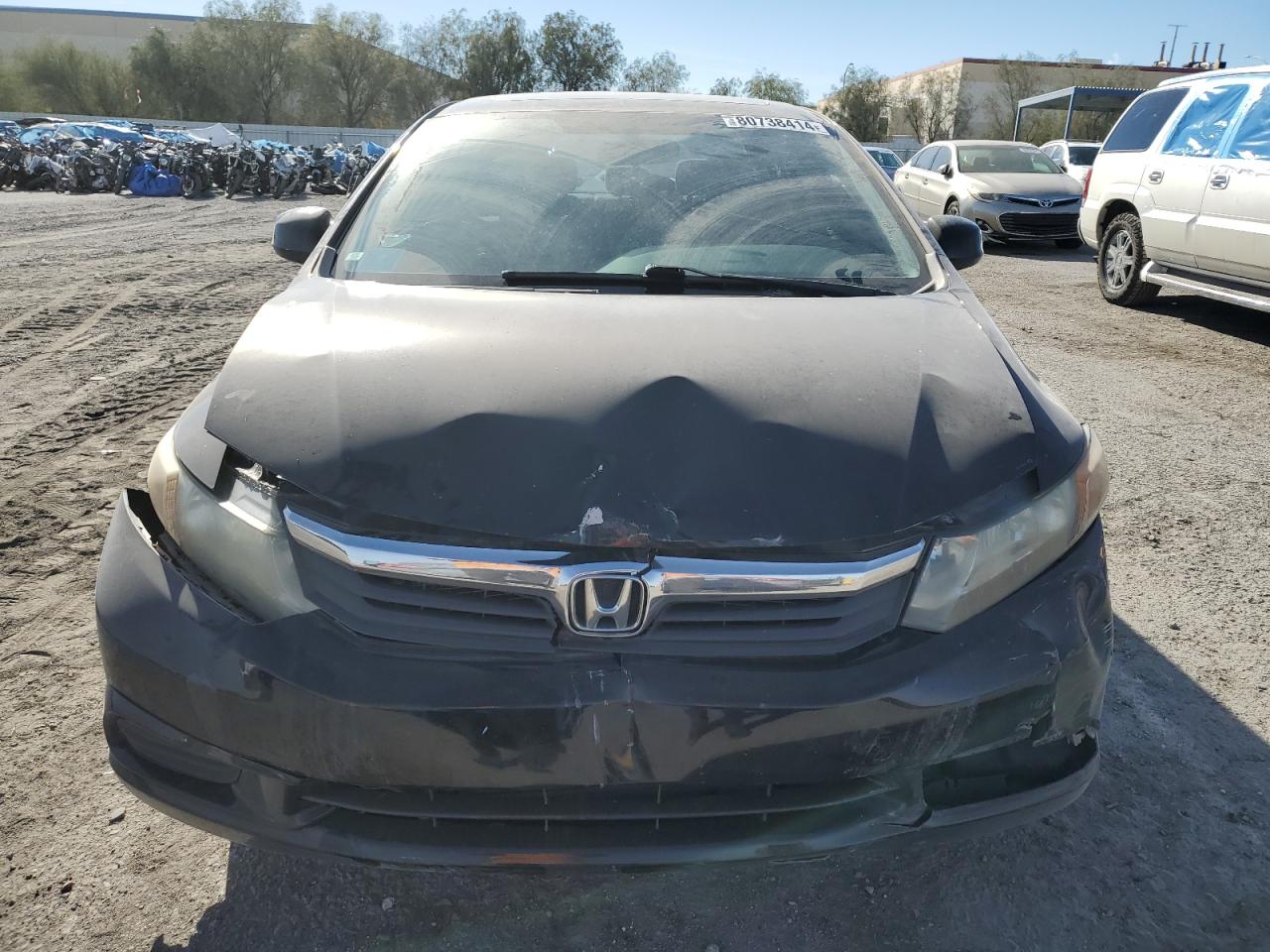 2012 Honda Civic VIN 19XFB2F84CE002634 Copart auction photo, front end / undercarriage damage thumbnail 5
