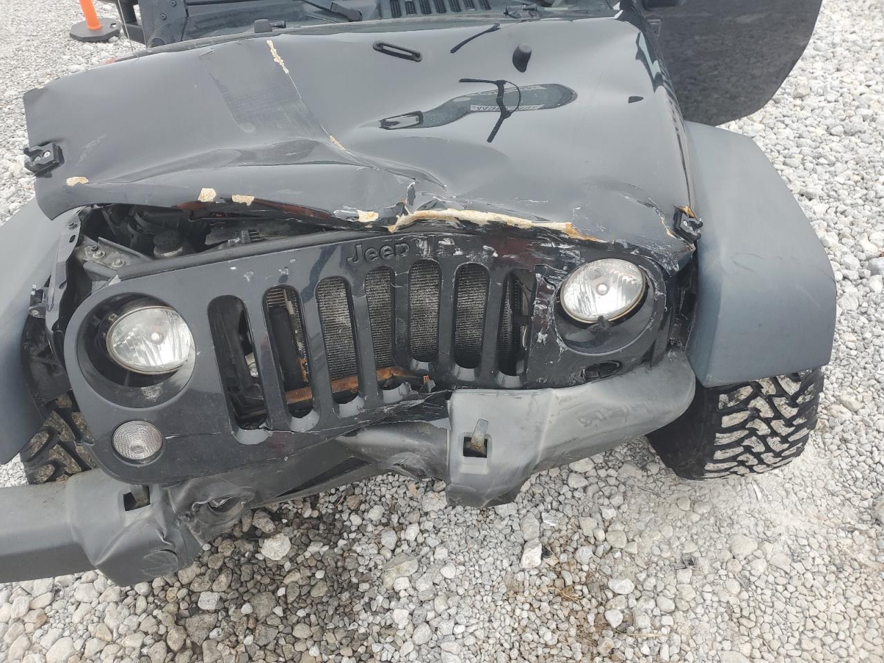 2014 Jeep Wrangler VIN 1C4AJWAG4EL223910 Copart auction photo, front end damage thumbnail 13