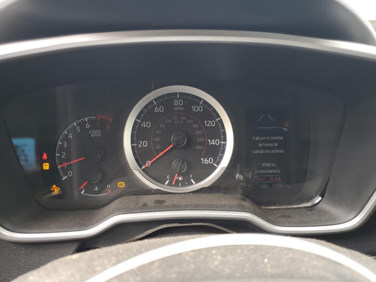 2019 Toyota Corolla VIN JTNK4RBE4K3029010 Copart auction photo, front end / side damage thumbnail 9
