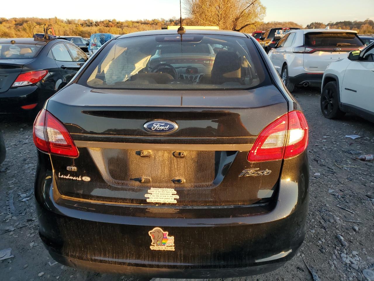 2013 Ford Fiesta VIN 3FADP4BJ5DM184290 Copart auction photo, side / front end damage thumbnail 6