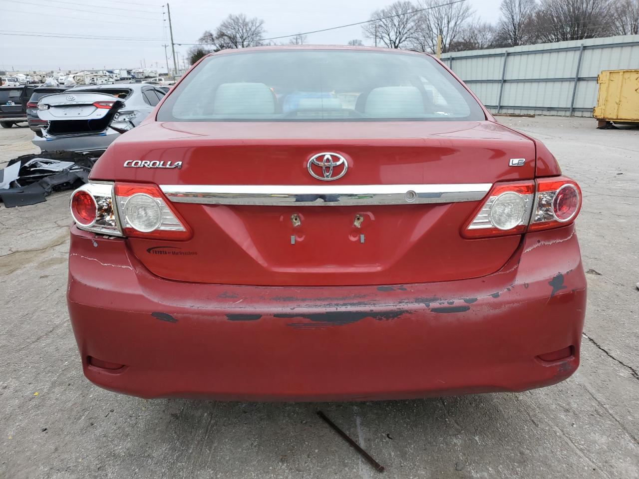 2012 Toyota Corolla VIN 5YFBU4EE3CP040589 Copart auction photo, rollover / top/roof damage thumbnail 6