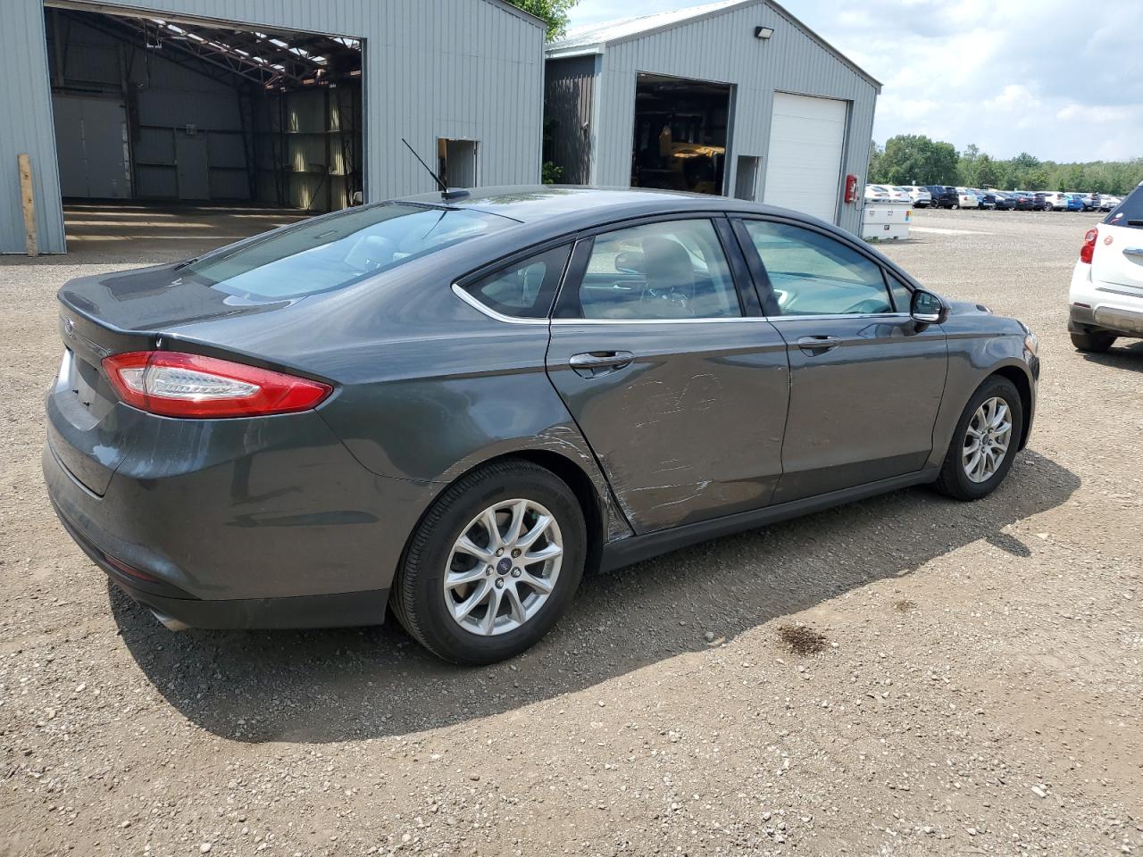 2015 Ford Fusion VIN 1FA6P0G71F5110291 Copart auction photo, side / rear end damage thumbnail 3