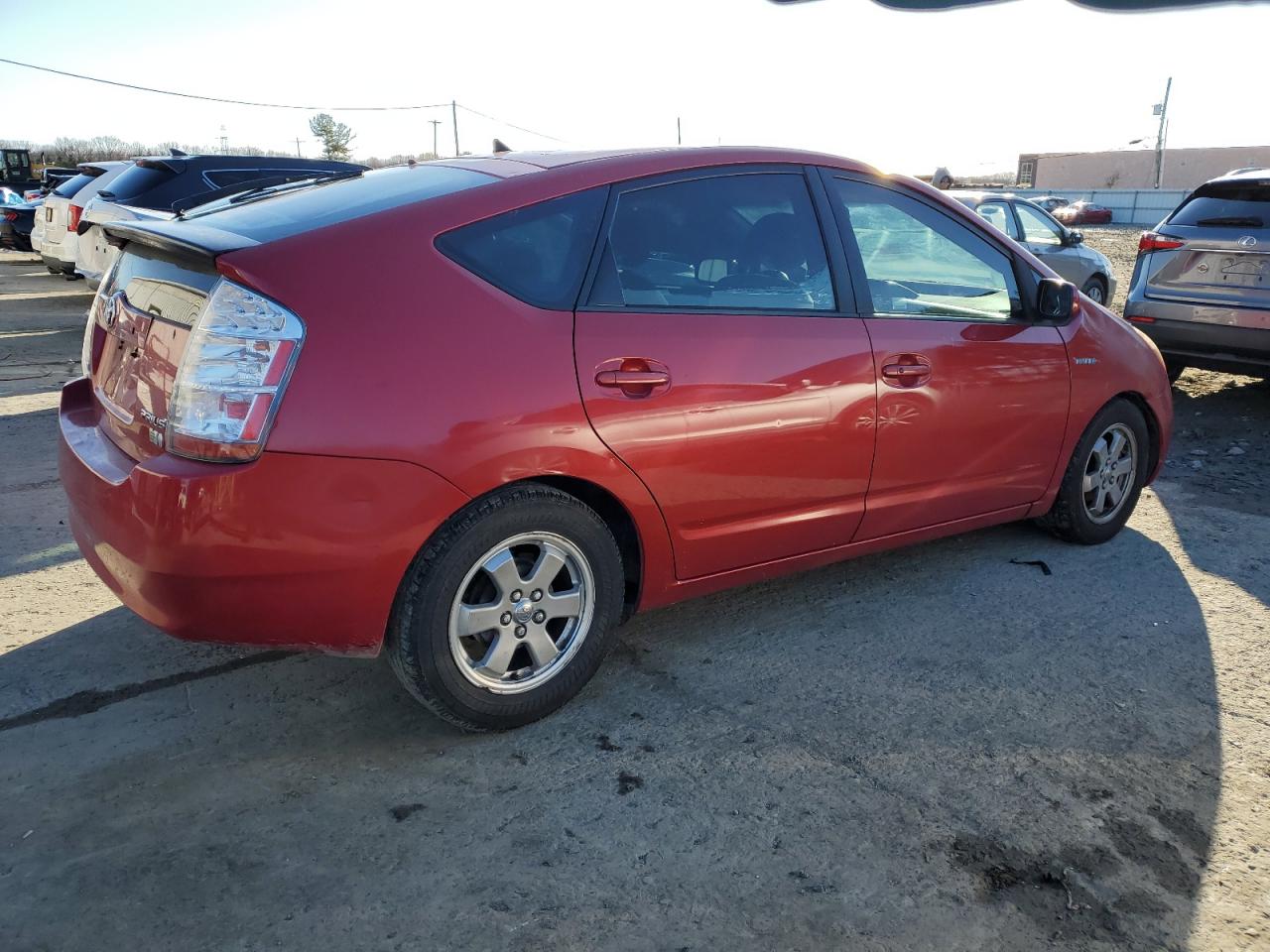 2008 Toyota Prius VIN JTDKB20U383305956 Copart auction photo, front end / side damage thumbnail 3