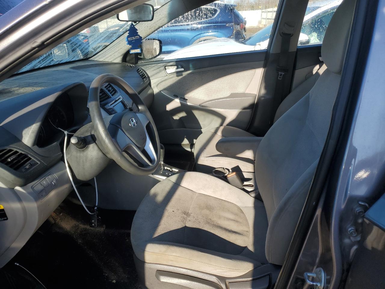 2014 Hyundai Accent VIN KMHCT4AE2EU758584 Copart auction photo, front end damage thumbnail 7