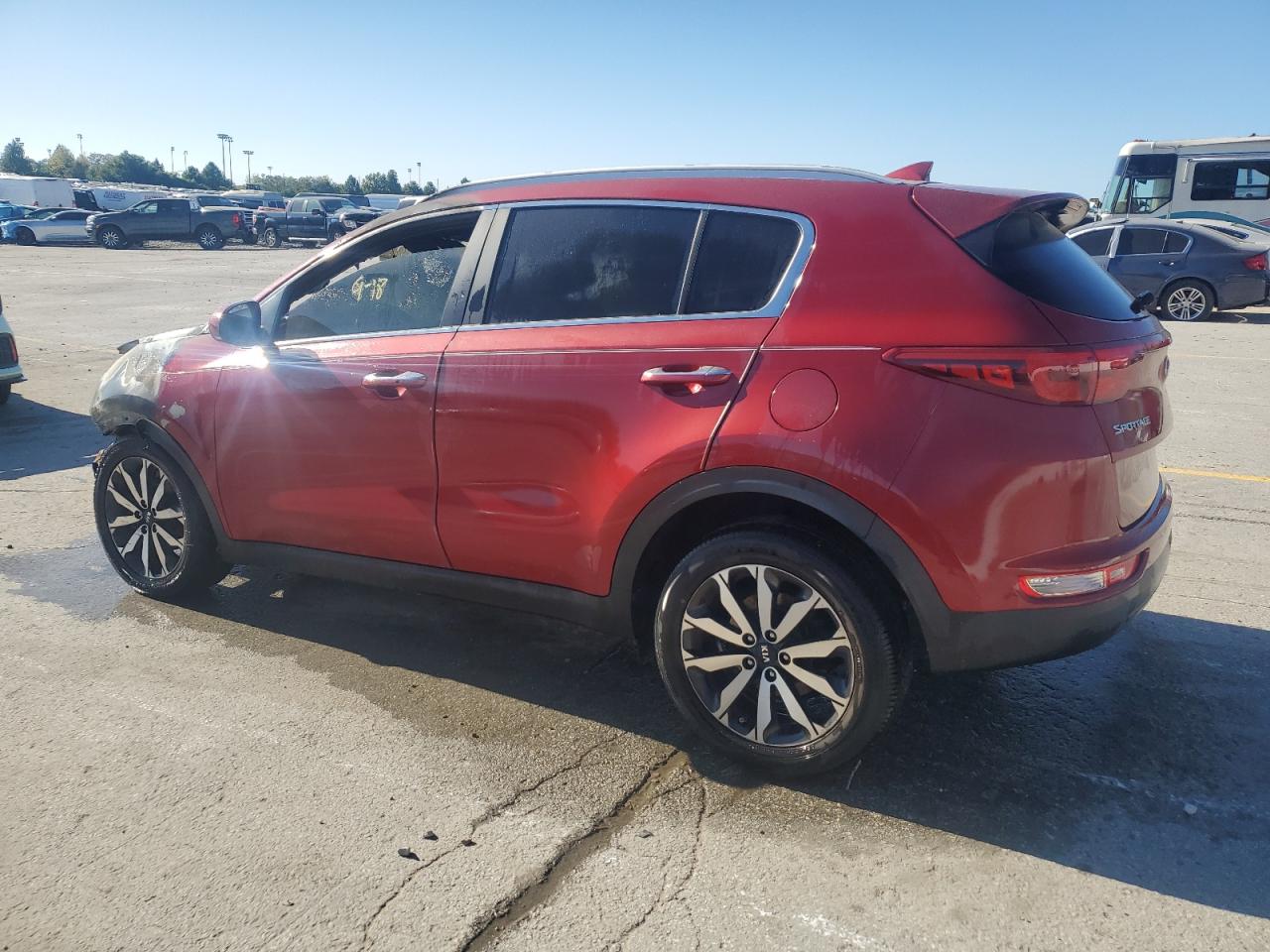 2017 KIA Sportage VIN KNDPN3ACXH7165292 Copart auction photo, burn damage thumbnail 2