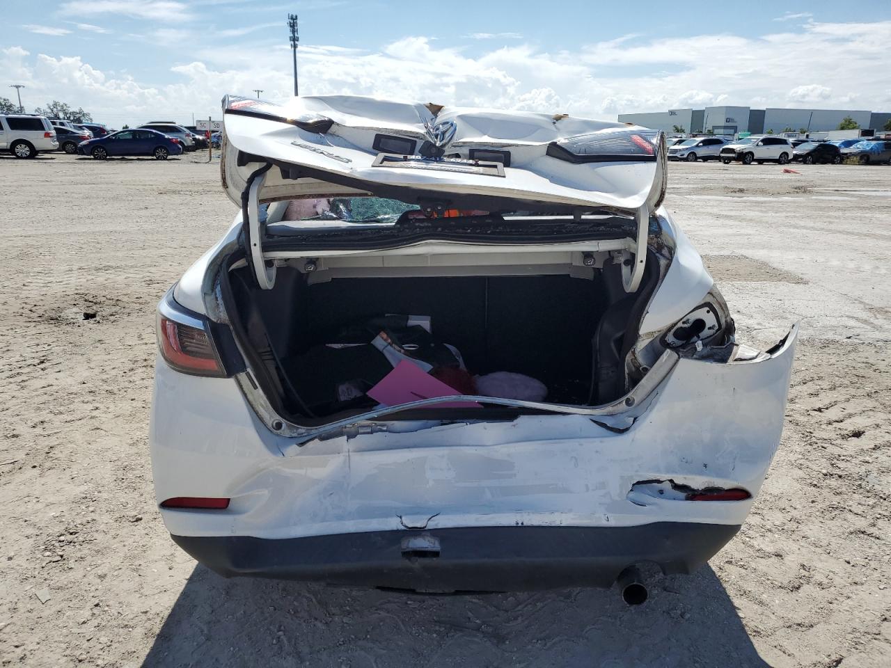 2019 Toyota Yaris VIN 3MYDLBYV3KY502192 Copart auction photo, rear end damage thumbnail 6