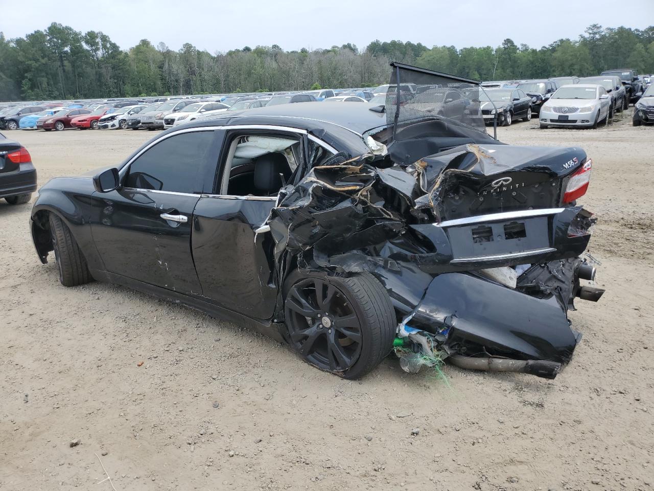 2011 Infiniti M VIN JN1AY1AP6BM520488 Copart auction photo, rollover damage thumbnail 2