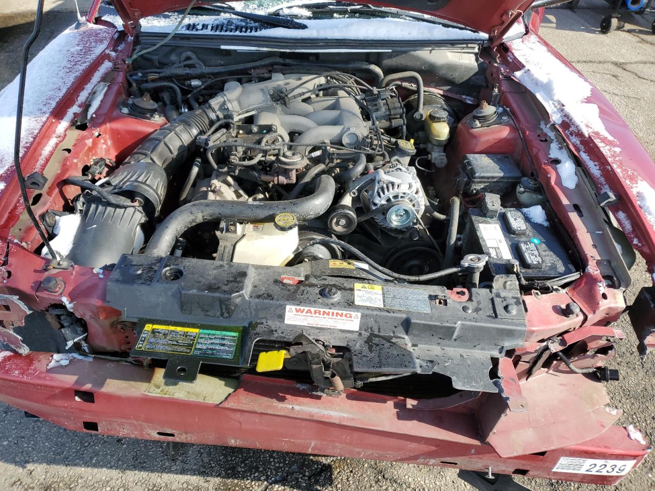 2003 Ford Mustang VIN 1FAFP44433F405416 Copart auction photo, front end / rear end damage thumbnail 11