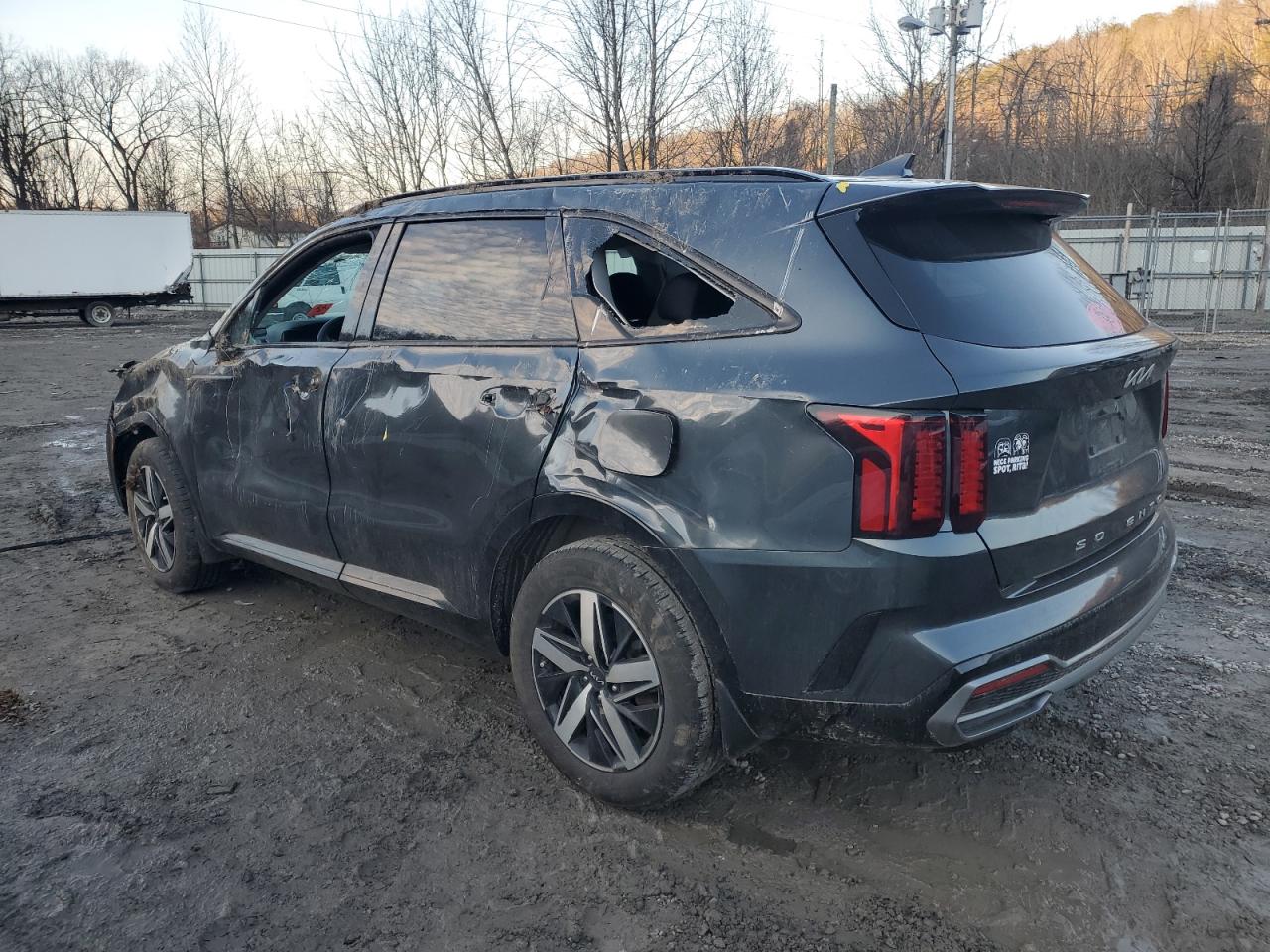 2022 KIA Sorento VIN 5XYRL4LC9NG154008 Copart auction photo, all over damage thumbnail 2