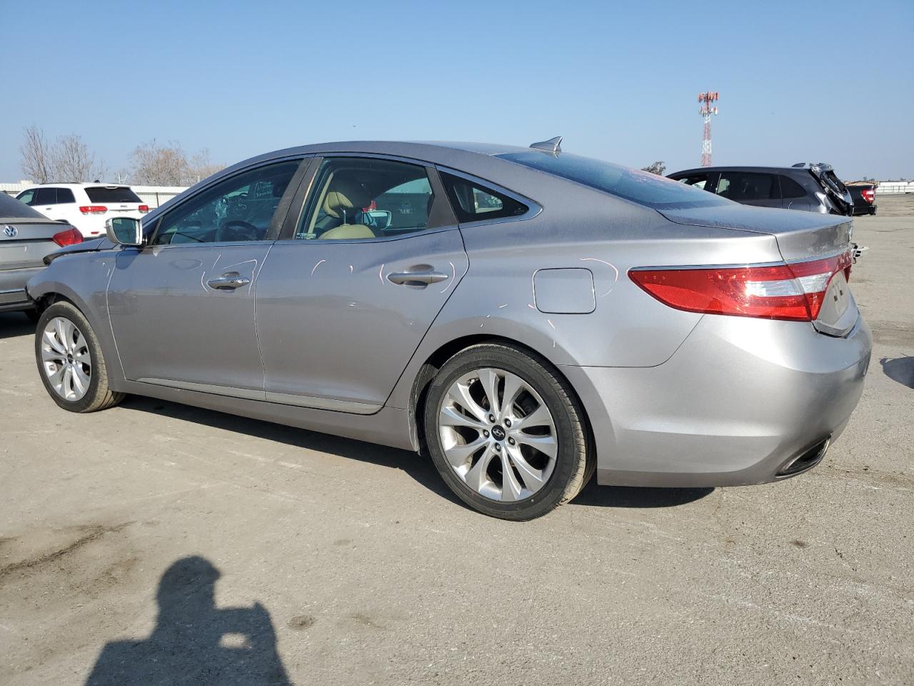 2013 Hyundai Azera VIN KMHFG4JG9DA240717 Copart auction photo, front end / undercarriage damage thumbnail 2