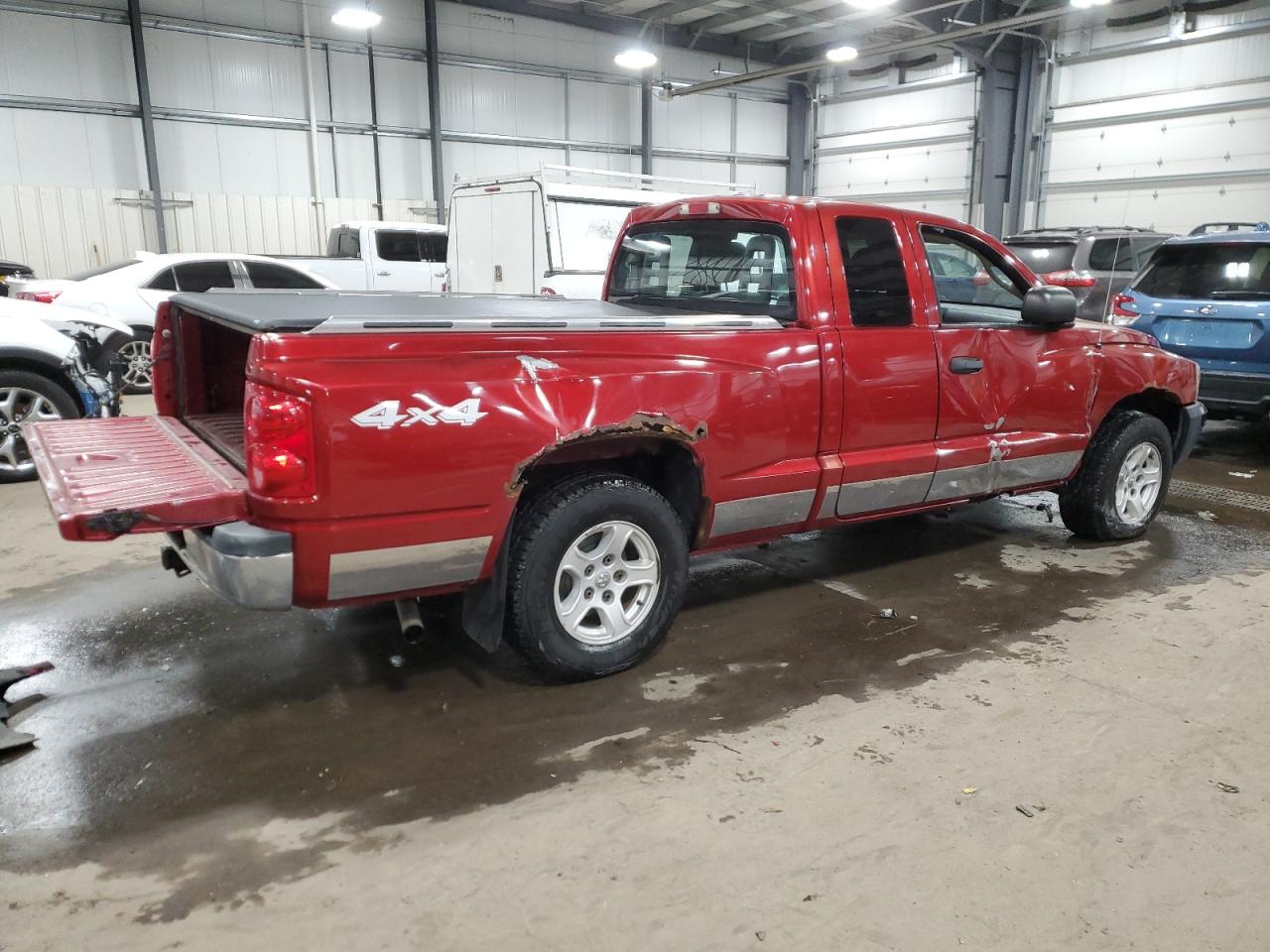 2006 Dodge Dakota VIN 1D7HW42NX6S717803 Copart auction photo, side damage thumbnail 3