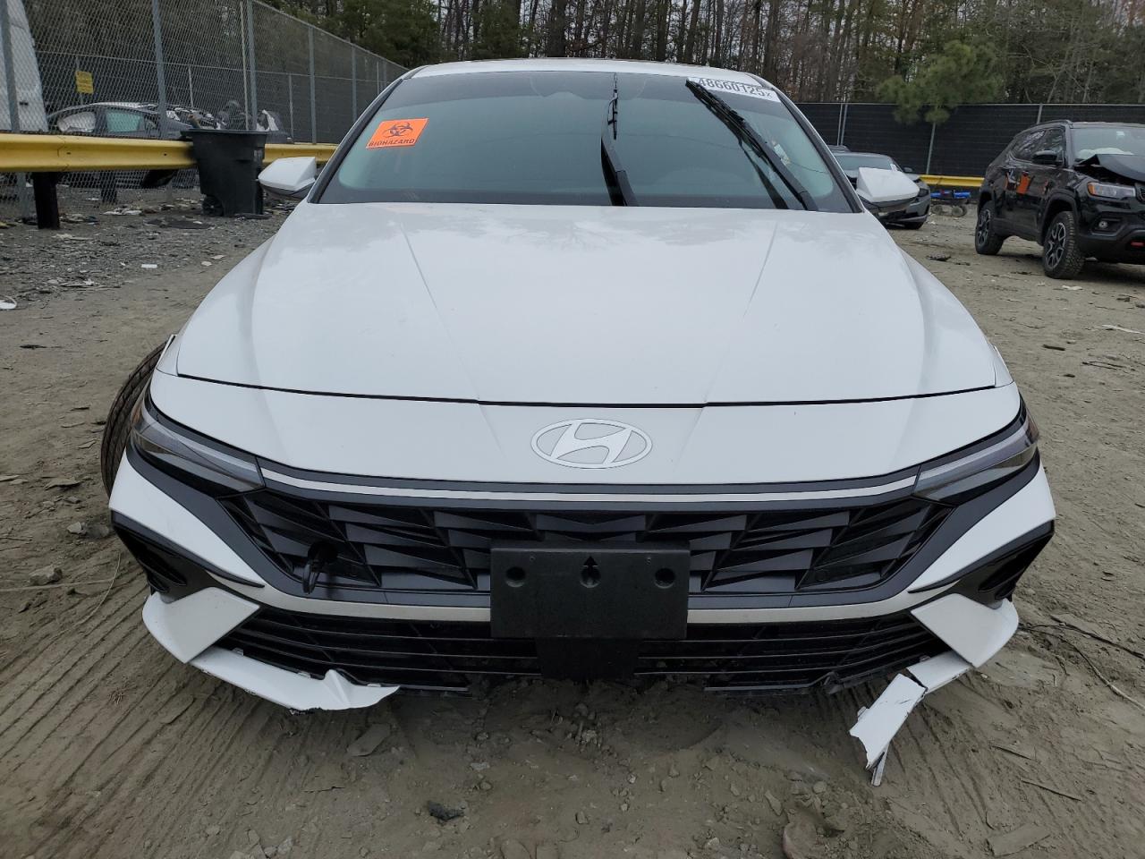 2024 Hyundai Elantra VIN KMHLS4DG9RU645267 Copart auction photo, undercarriage / front end damage thumbnail 5