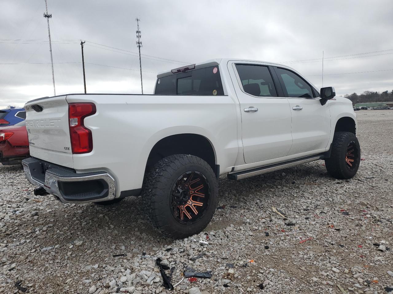 2020 Chevrolet Silverado VIN 1GCUYGEL8LZ216409 Copart auction photo, side damage thumbnail 3