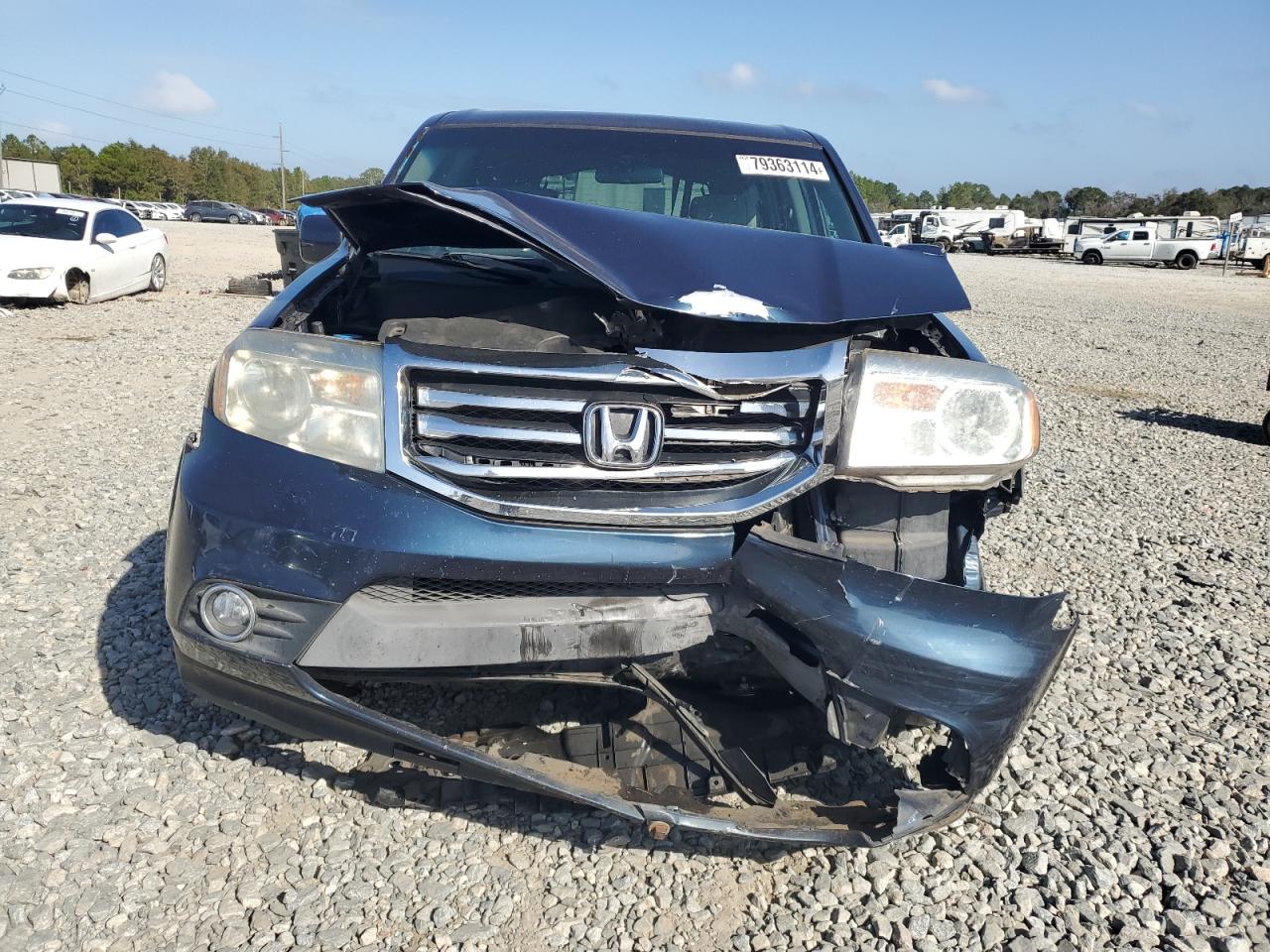 2012 Honda Pilot VIN 5FNYF3H48CB025406 Copart auction photo, front end / side damage thumbnail 5