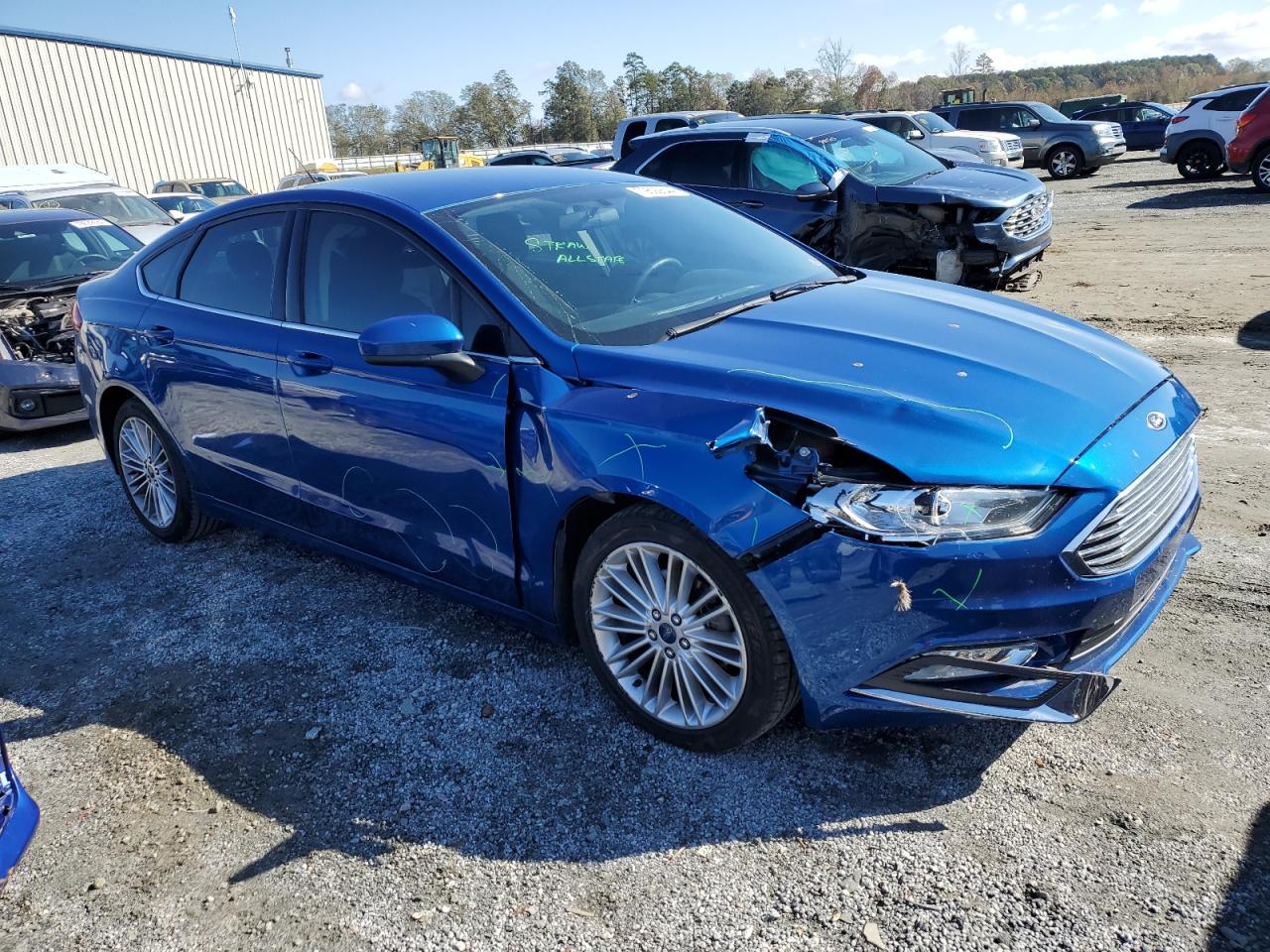 2017 Ford Fusion VIN 3FA6P0G70HR402062 Copart auction photo, front end damage thumbnail 4