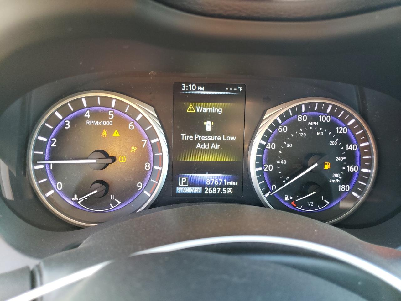2017 Infiniti Q50 VIN JN1EV7AR9HM835194 Copart auction photo, front end damage thumbnail 9