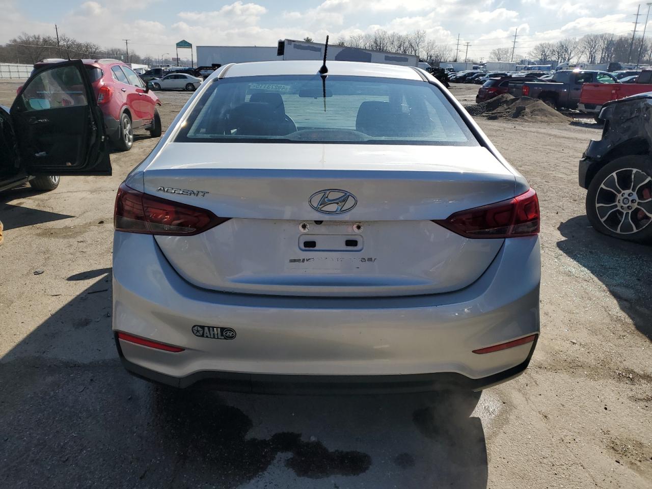 2019 Hyundai Accent VIN 3KPC24A30KE057395 Copart auction photo, front end / side damage thumbnail 6