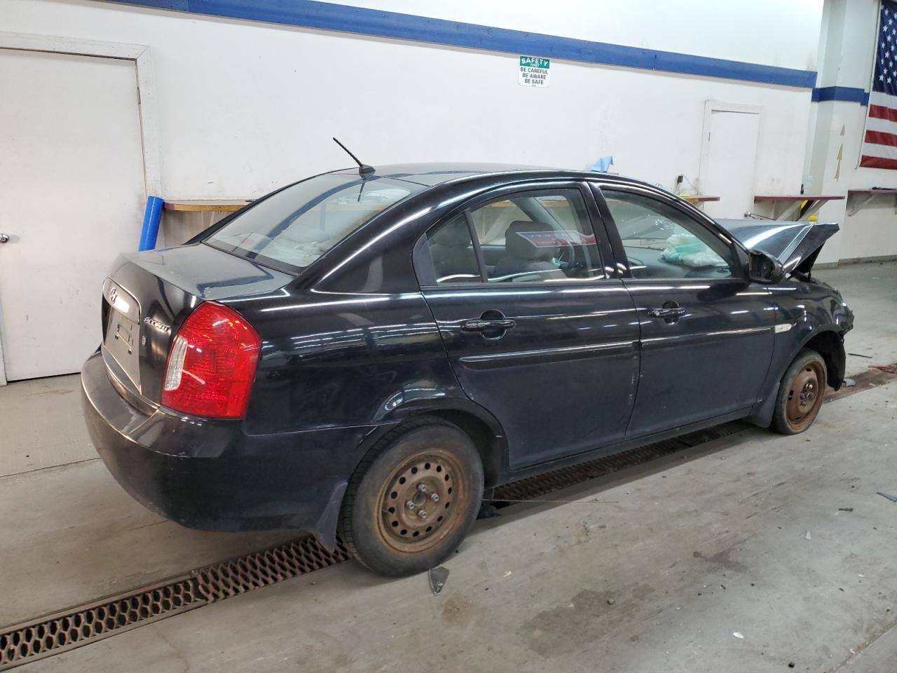 2007 Hyundai Accent VIN KMHCN46CX7U089517 Copart auction photo, front end / side damage thumbnail 3