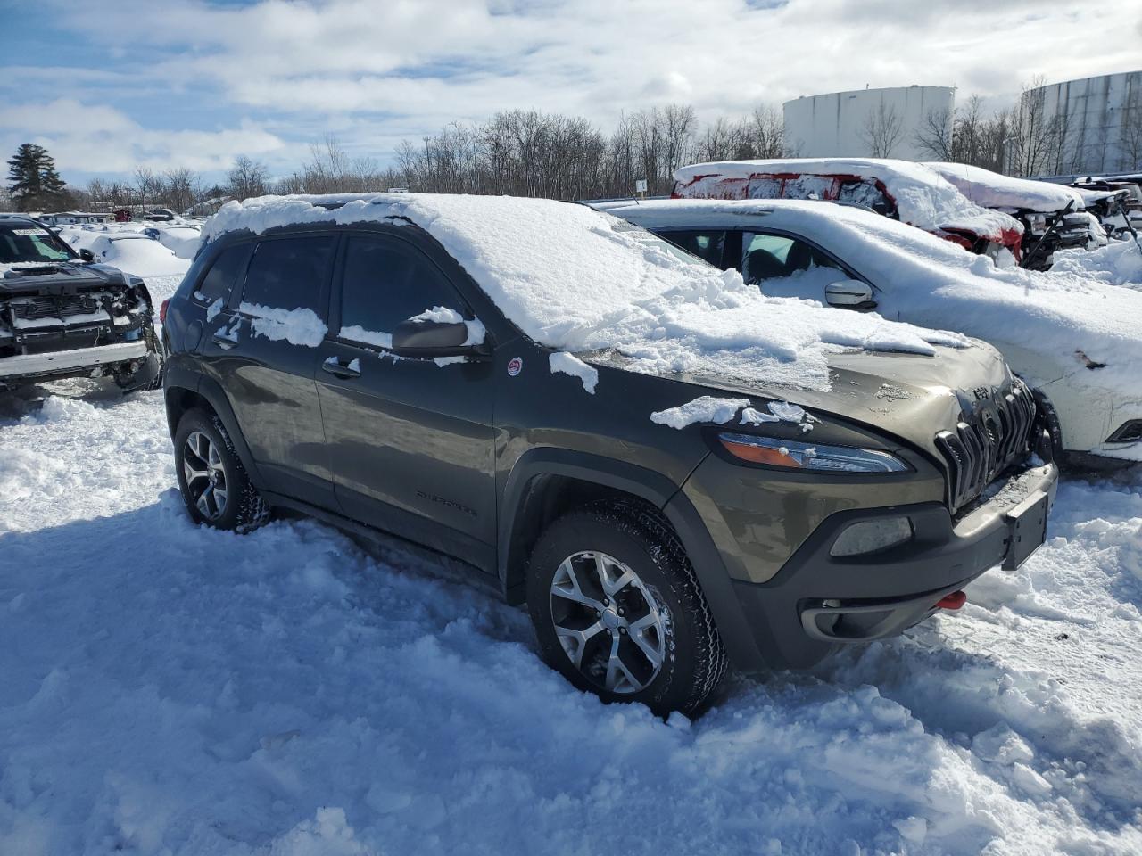 2014 Jeep Cherokee VIN 1C4PJMBS2EW310818 Copart auction photo, front end damage thumbnail 4