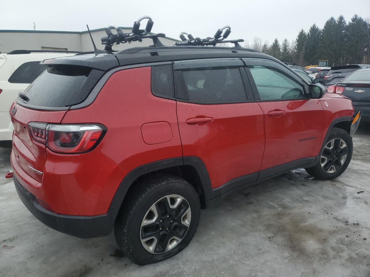 2018 Jeep Compass VIN 3C4NJDDB8JT451297 Copart auction photo, front end damage thumbnail 3