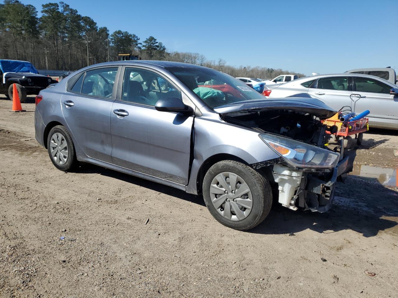 2020 KIA Rio VIN 3KPA24AD2LE308774 Copart auction photo, front end damage thumbnail 4