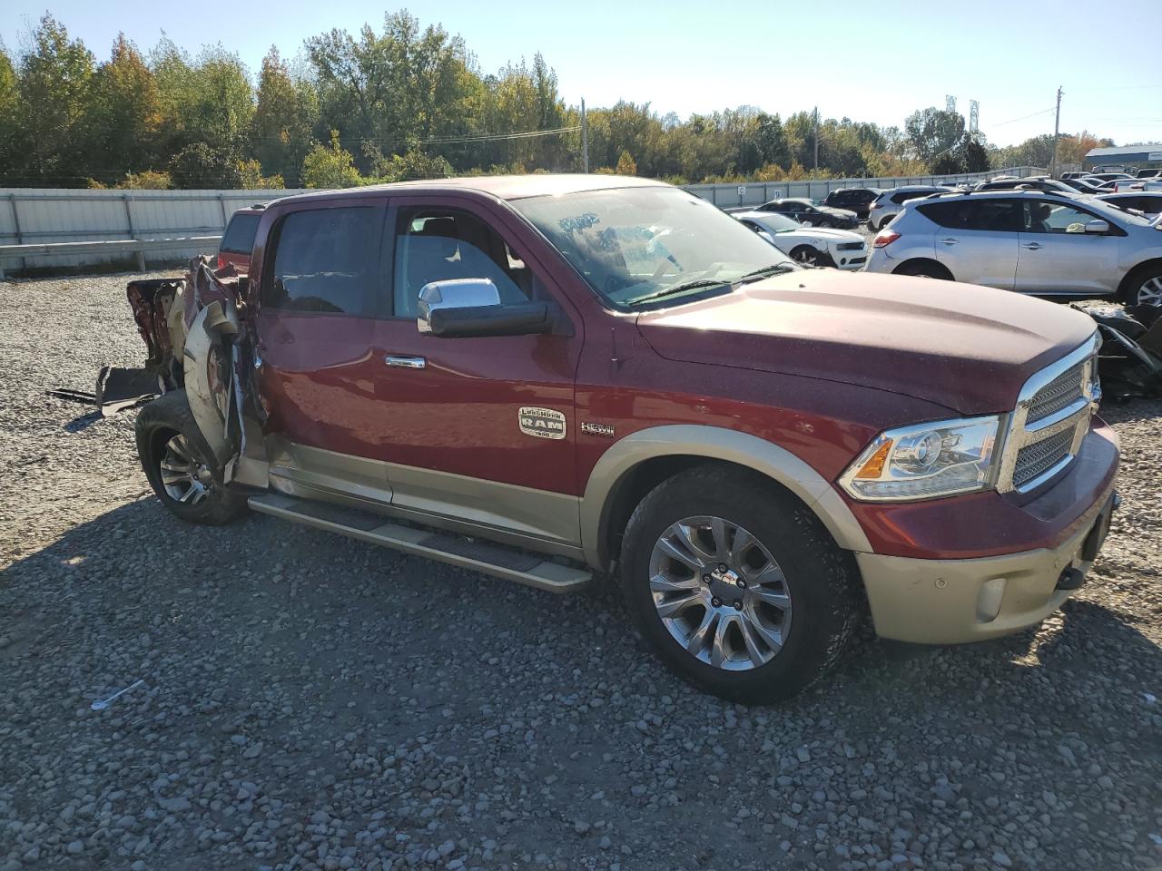 2015 RAM 1500 VIN 1C6RR7PT5FS668449 Copart auction photo, rear end / side damage thumbnail 4