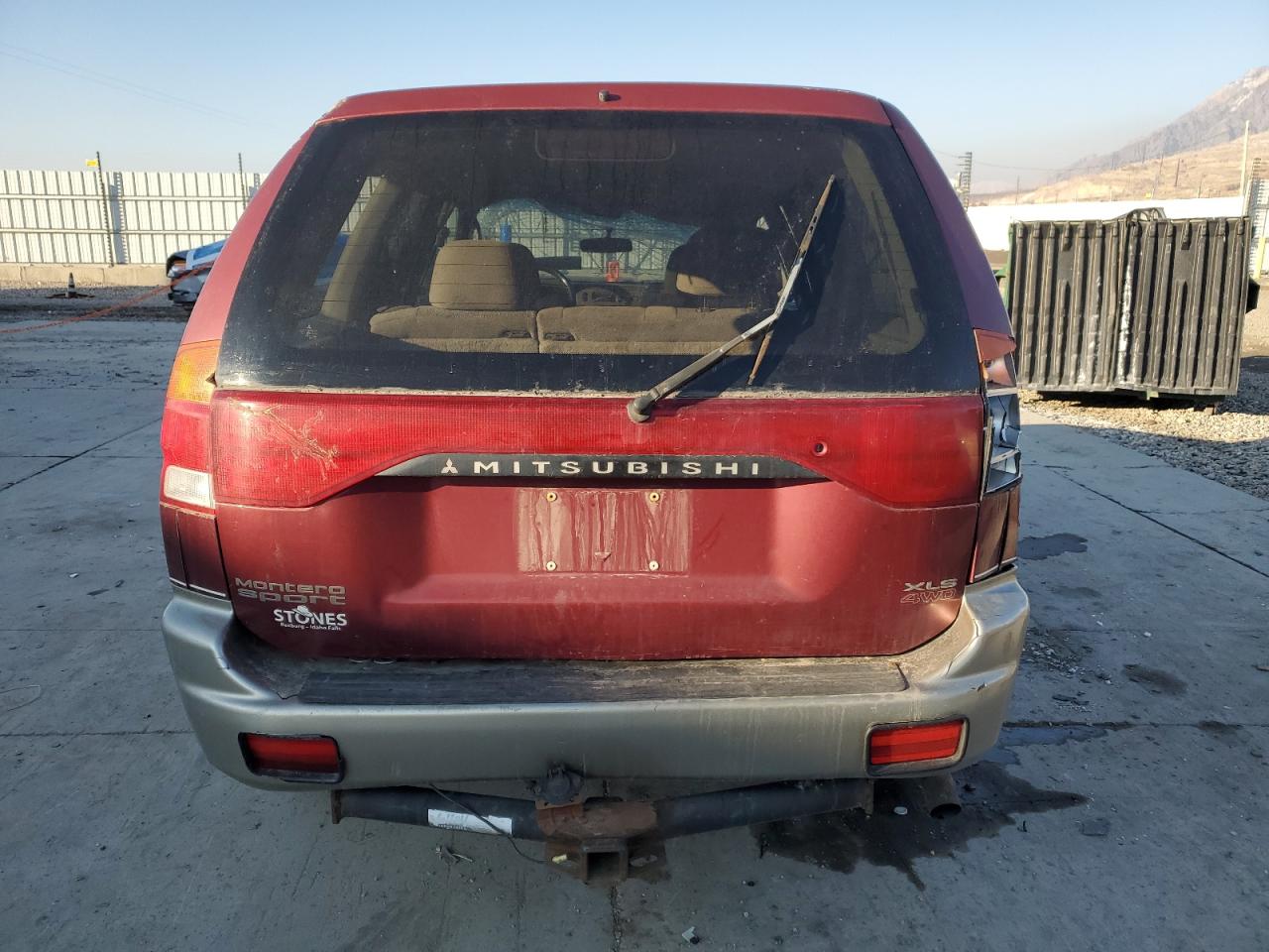 1999 Mitsubishi Montero VIN JA4MT31H2XP002911 Copart auction photo, all over damage thumbnail 6