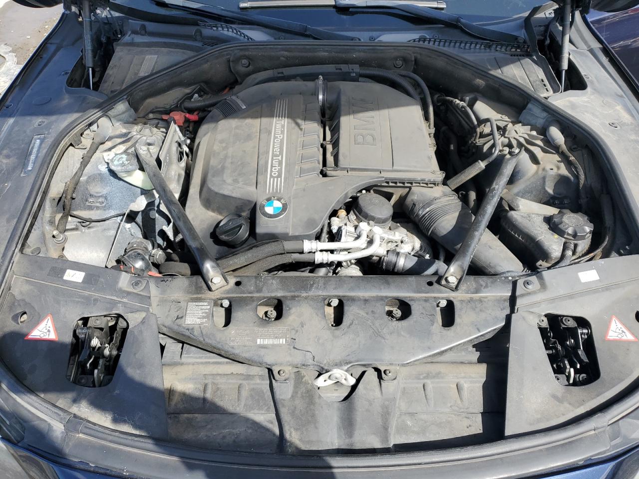 2014 BMW 7er VIN WBAYA6C51ED144468 Copart auction photo, side damage thumbnail 11