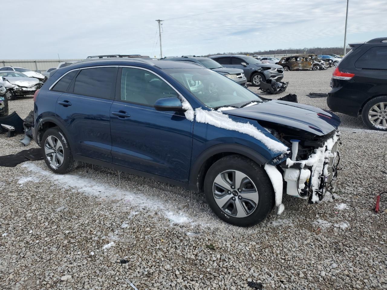 2020 KIA Niro VIN KNDCB3LC5L5368891 Copart auction photo, front end damage thumbnail 4