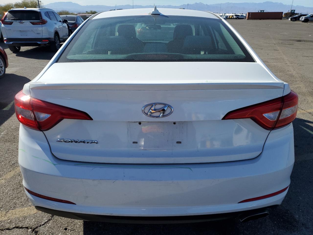 2017 Hyundai Sonata VIN 5NPE24AFXHH477916 Copart auction photo, vandalism damage thumbnail 6
