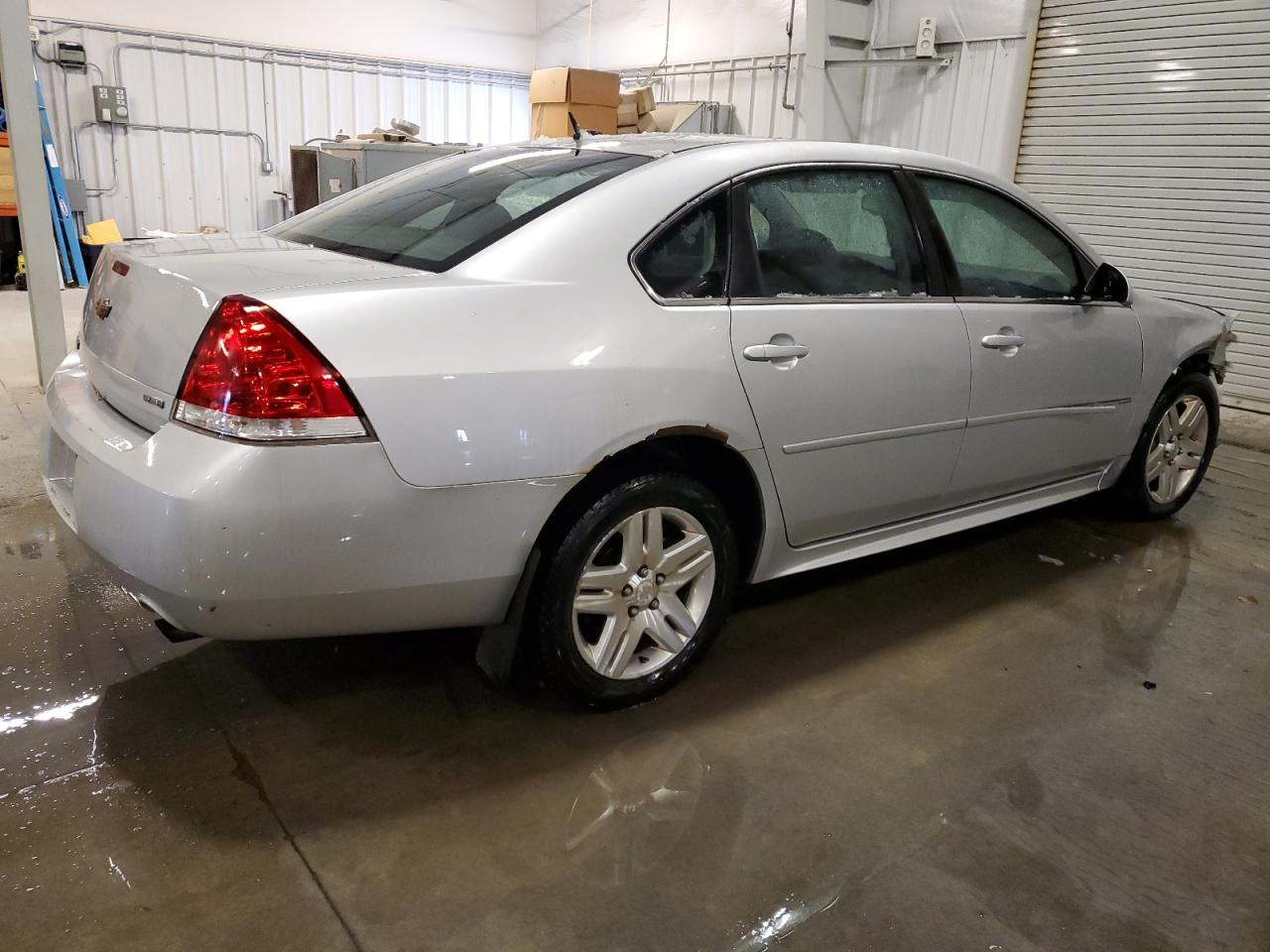 2014 Chevrolet Impala VIN 2G1WB5E31E1159604 Copart auction photo, front end / side damage thumbnail 3