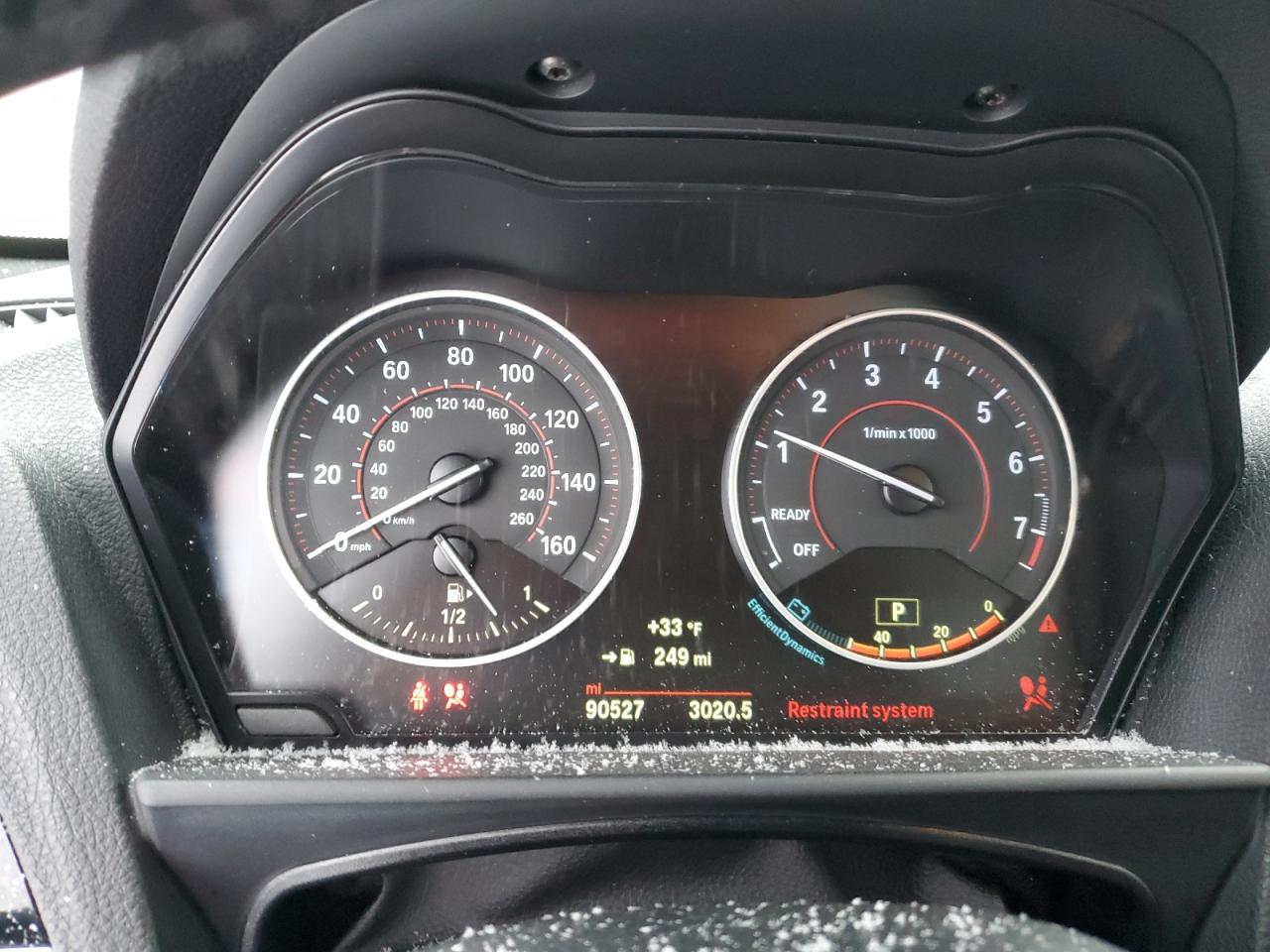 2016 BMW 2er VIN WBA1G9C5XGVX97170 Copart auction photo, front end / frame damage damage thumbnail 9